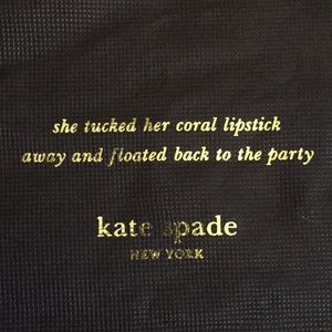 Kate Spade Quote Dustbag
